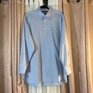 Robert Talbott Size 17 Cotton Button Down Dress Shirt